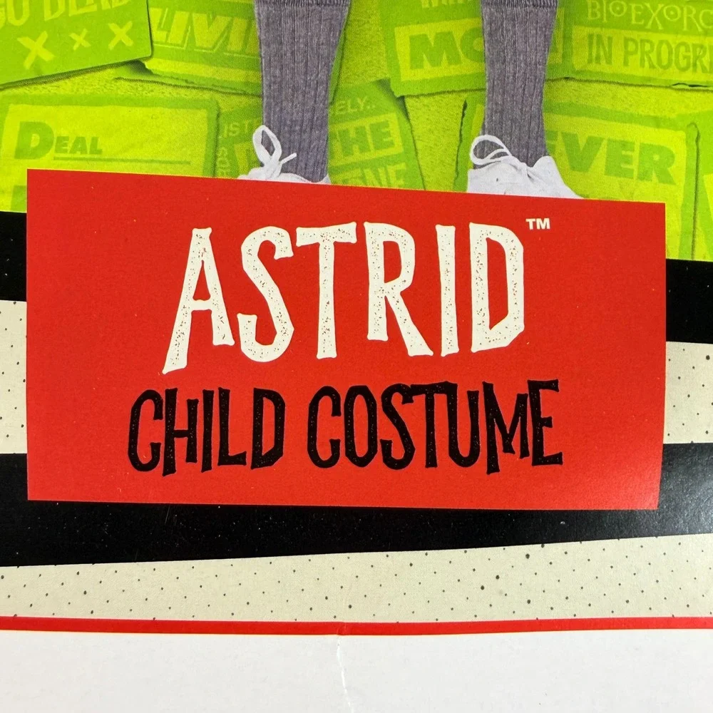 Beetlejuice Astrid Northanger School Girl Child Costume Large 10-12 Rubies NWT